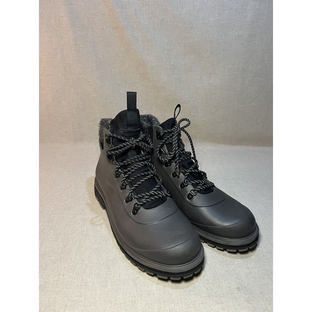 Men's Black Winter Lace-Up Boots